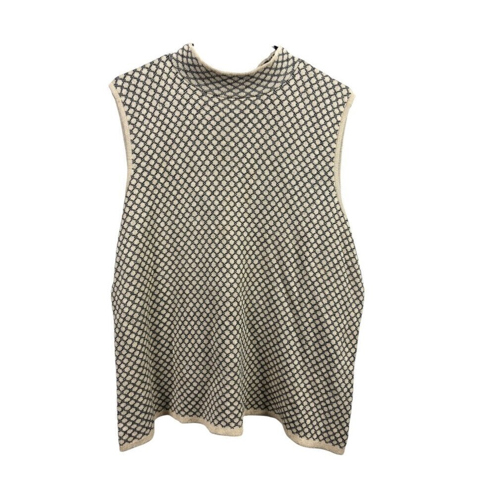 Maggie Mcnaughton Women's Tan & Black Sleeveless Top